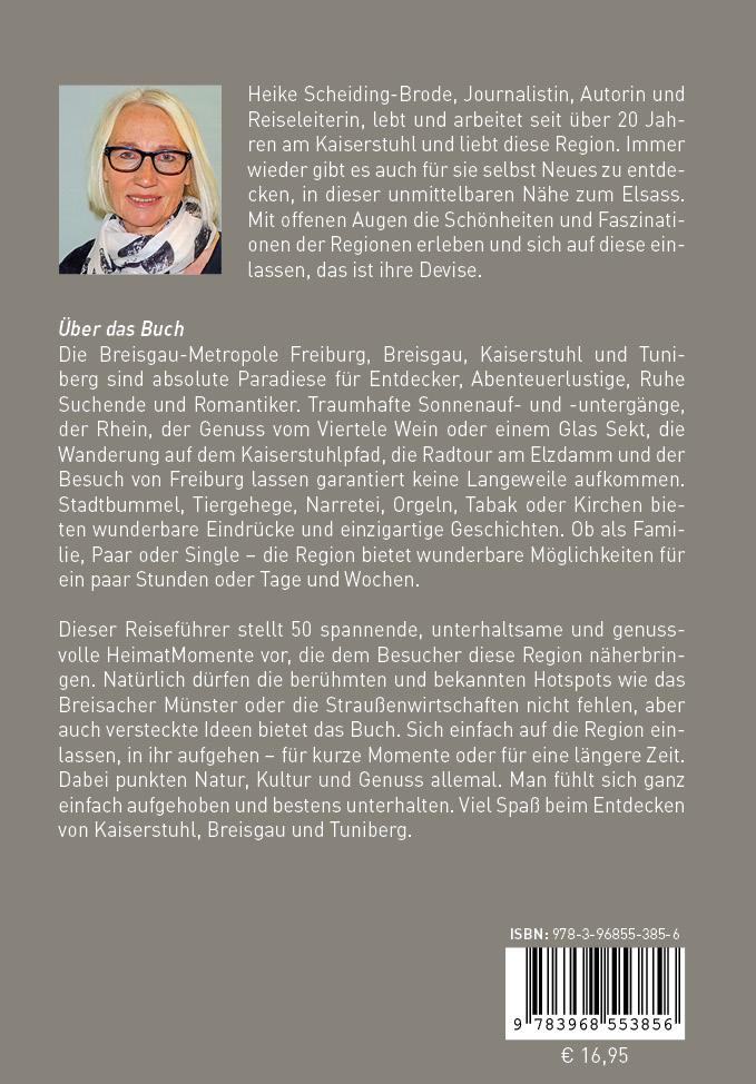 Rückseitencover Kaiserstuhl mit Freiburg, Breisgau und Tuniberg - HeimatMomente
