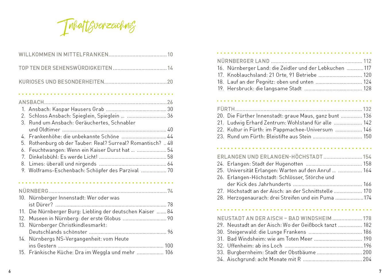Beispielinhalt (Bild) Mittelfranken mit Nürnberg und Rothenburg ob der Tauber - HeimatMomente