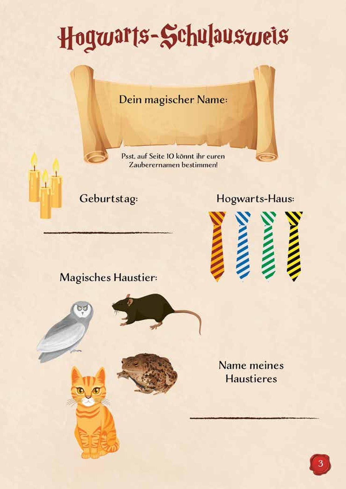 Beispielinhalt (Bild) Das große Rätsel- & Quizbuch für alle Potterheads (von der bekannten Bloggerin Susi Strickliesel)