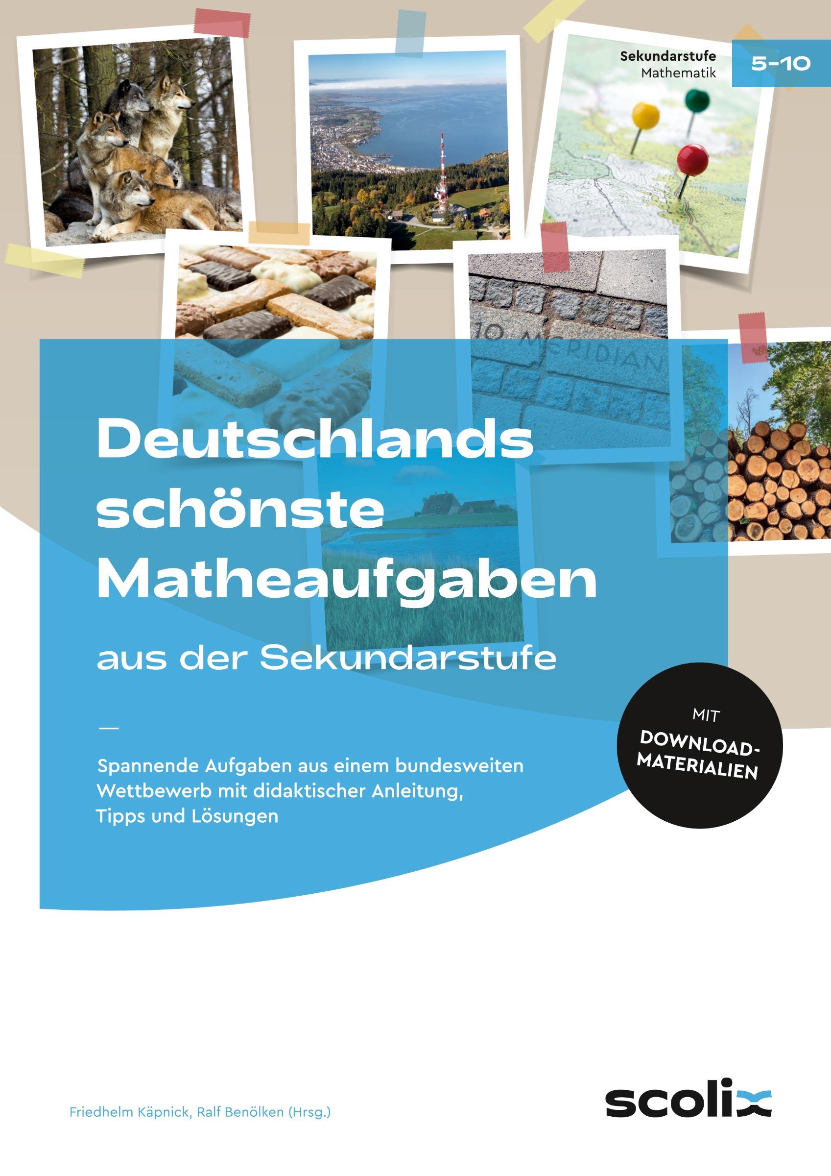 Vorderes Coverbild Deutschlands schönste Matheaufgaben aus der Sek