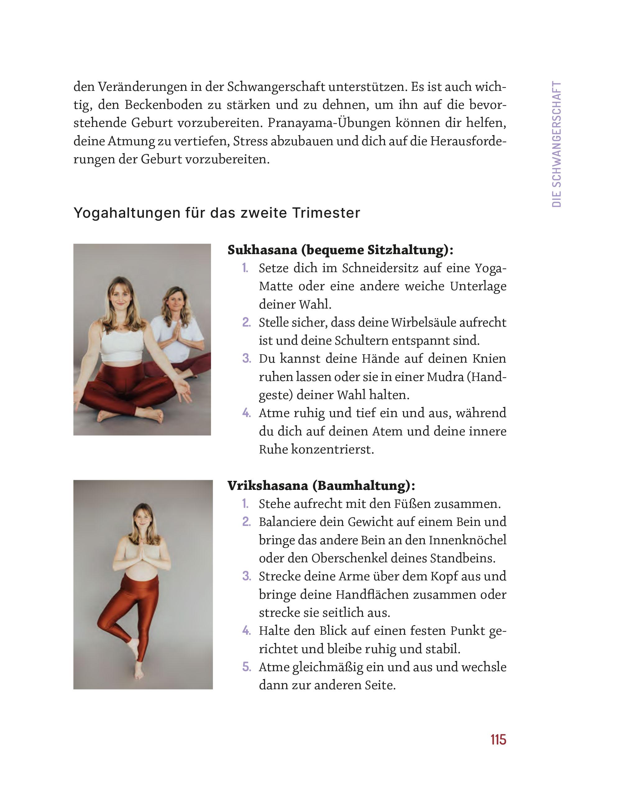Beispielinhalt (Bild) Yoga für die Geburtsvorbereitung und in der Rückbildung