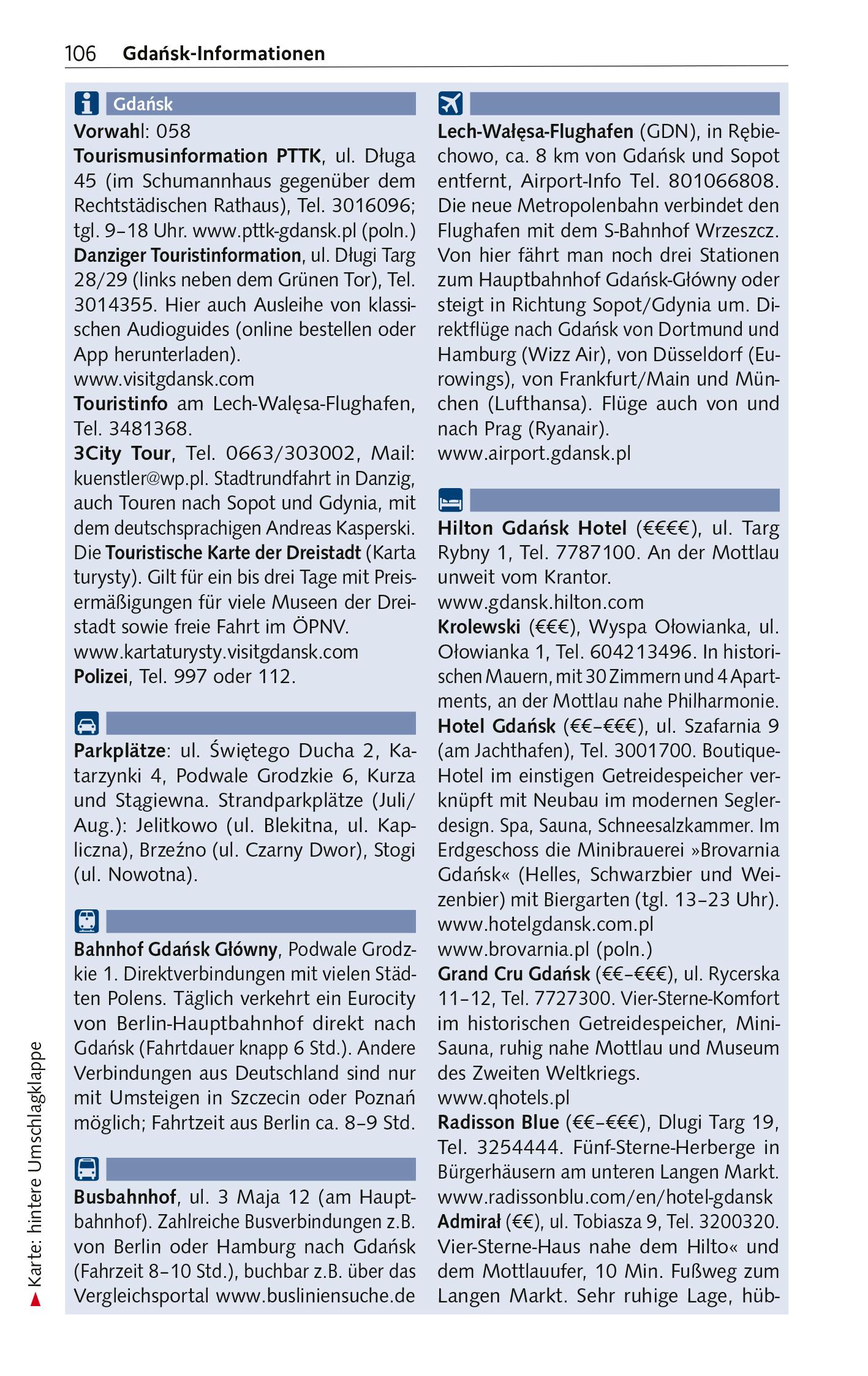 Beispielinhalt (Bild) TRESCHER Reiseführer Masuren