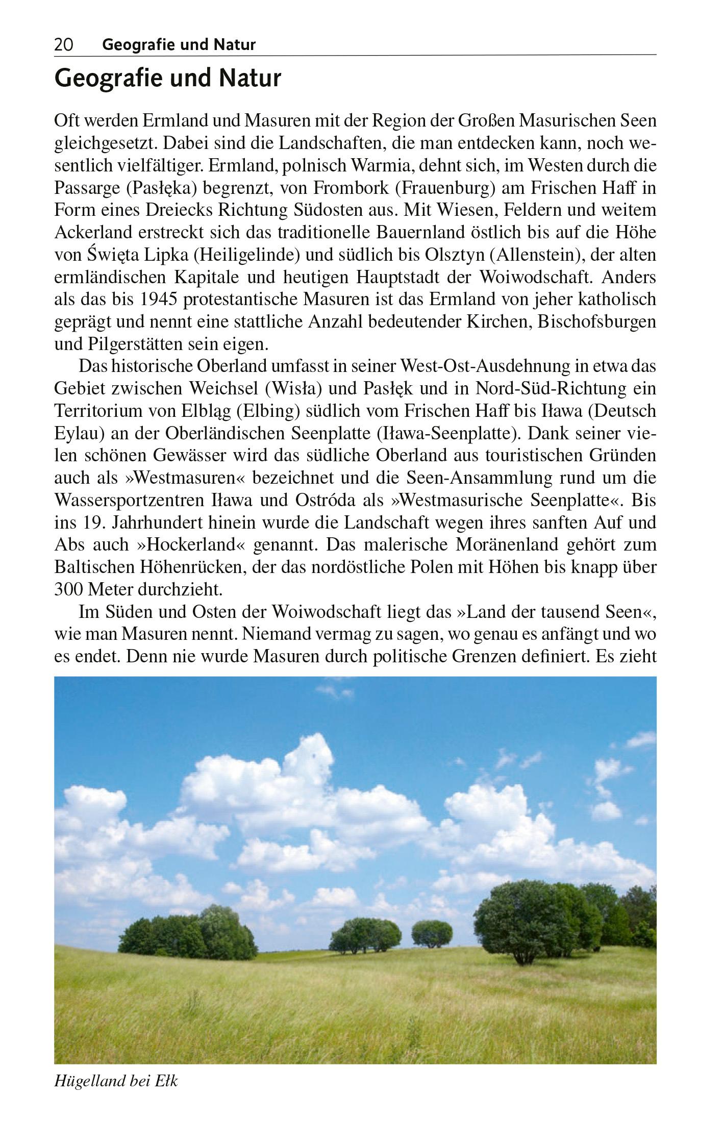 Beispielinhalt (Bild) TRESCHER Reiseführer Masuren