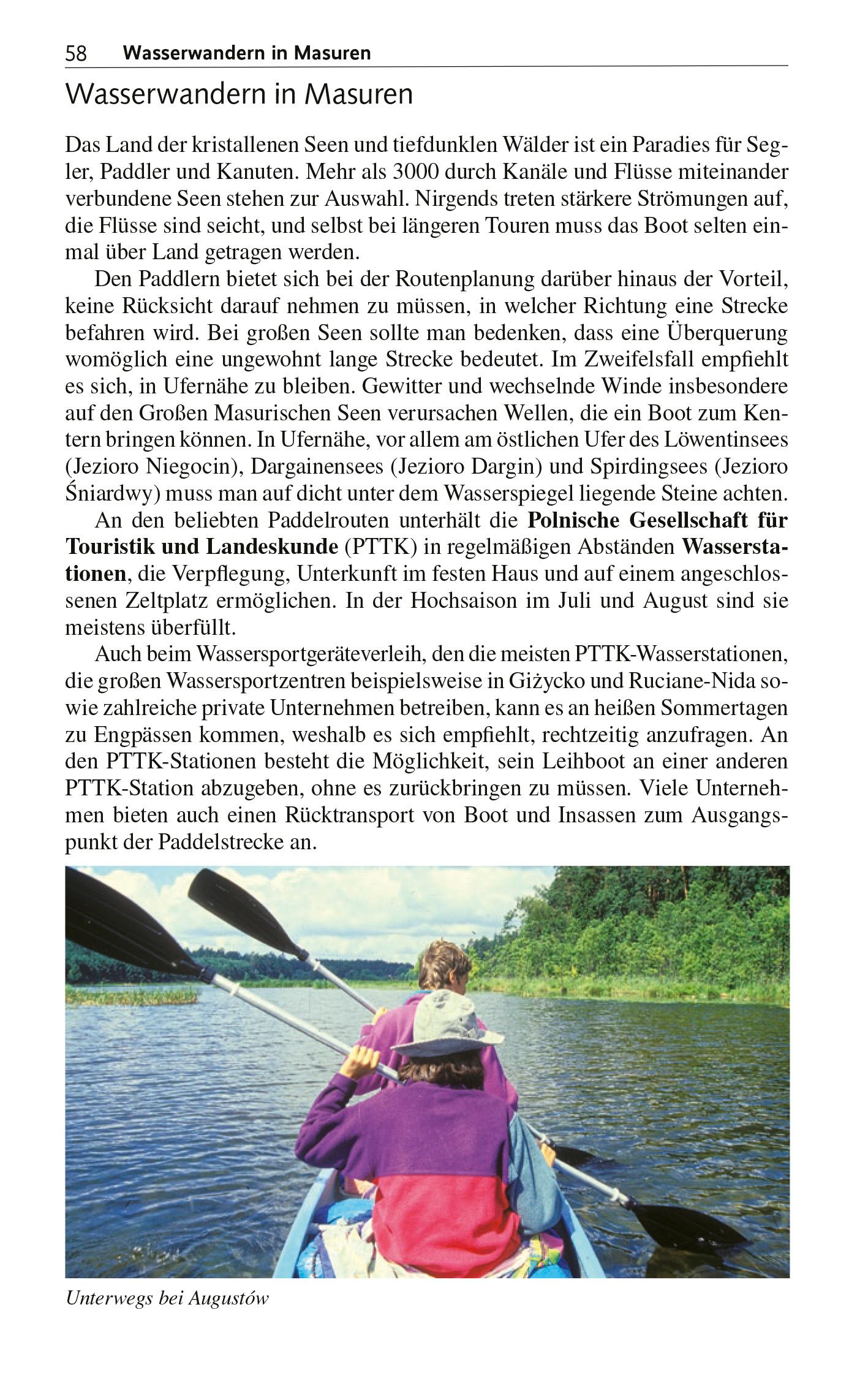 Beispielinhalt (Bild) TRESCHER Reiseführer Masuren