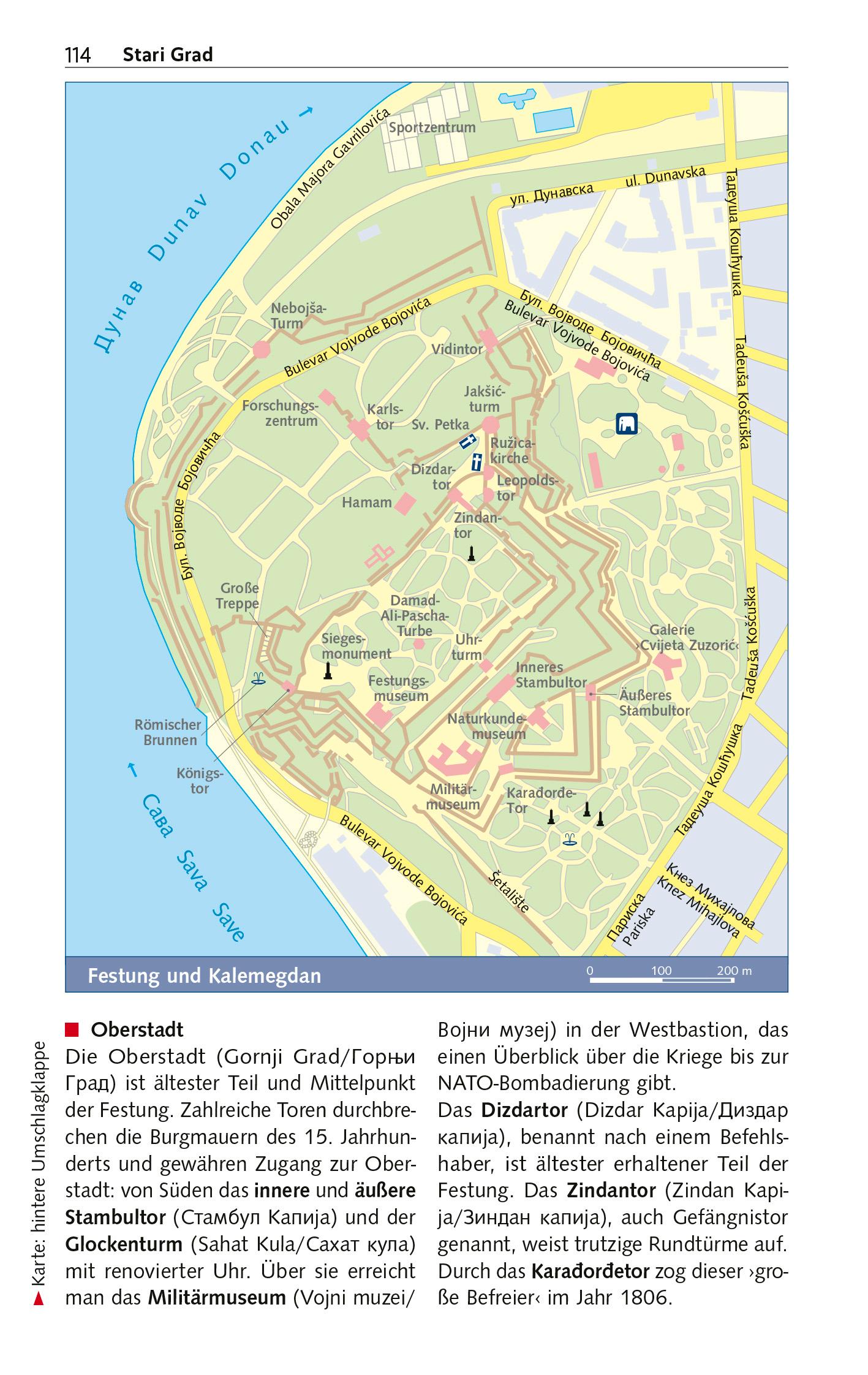 Beispielinhalt (Bild) TRESCHER Reiseführer Serbien