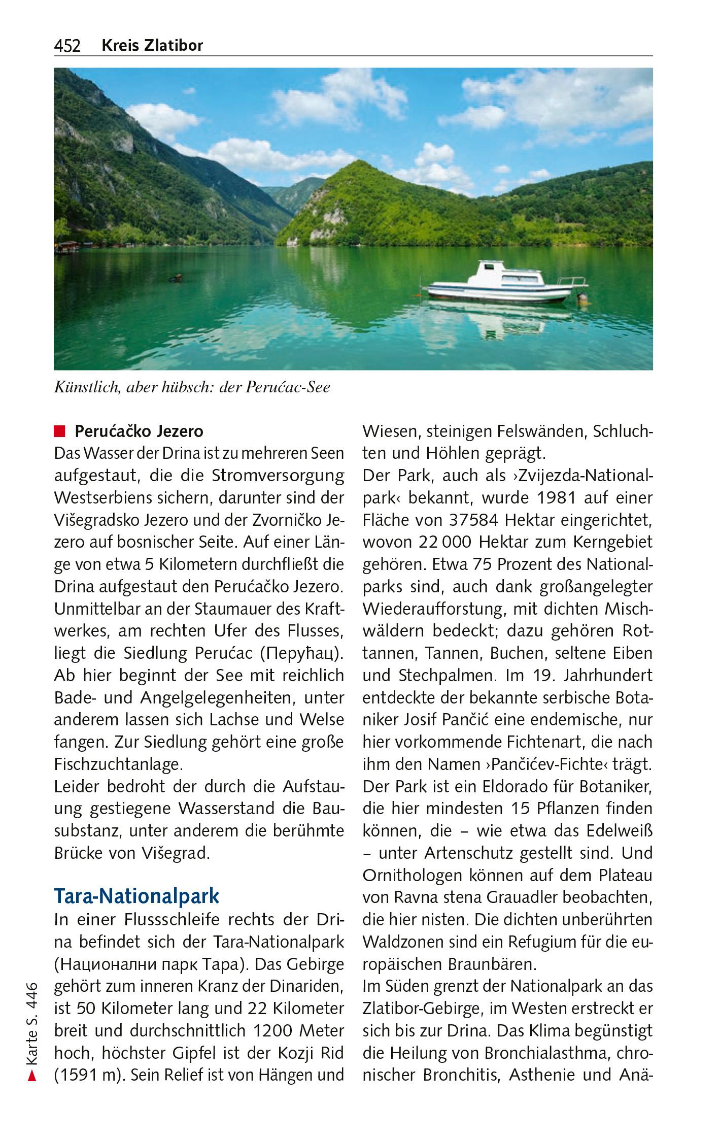 Beispielinhalt (Bild) TRESCHER Reiseführer Serbien