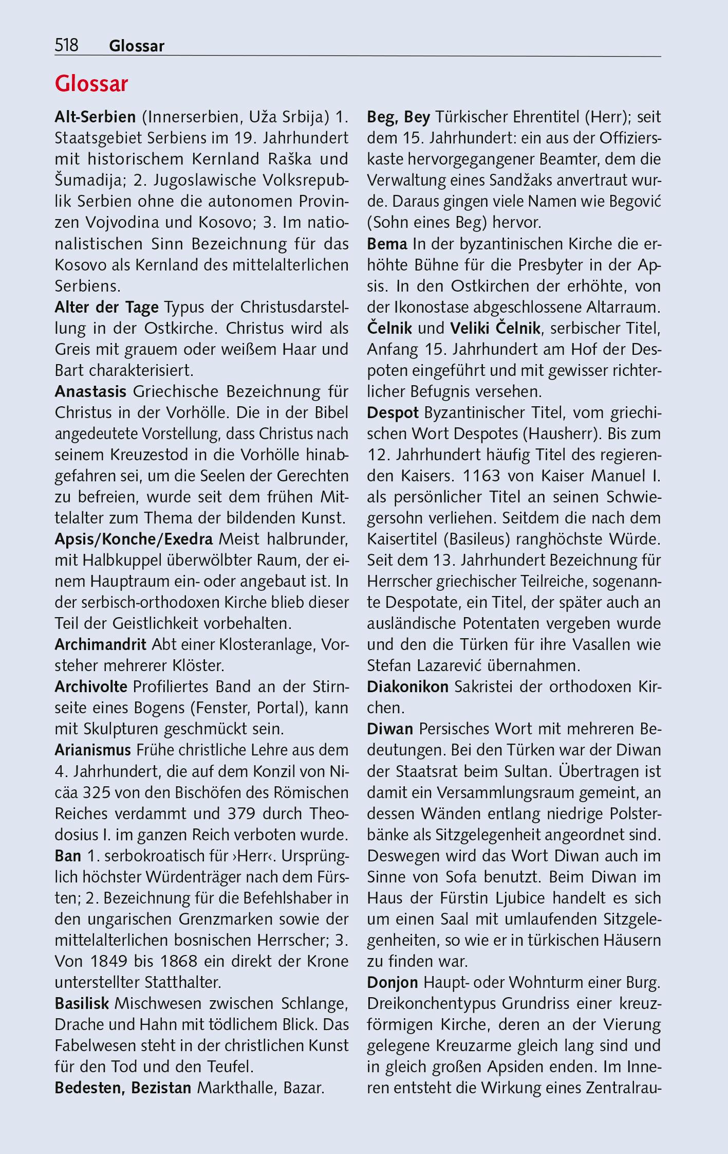 Beispielinhalt (Bild) TRESCHER Reiseführer Serbien