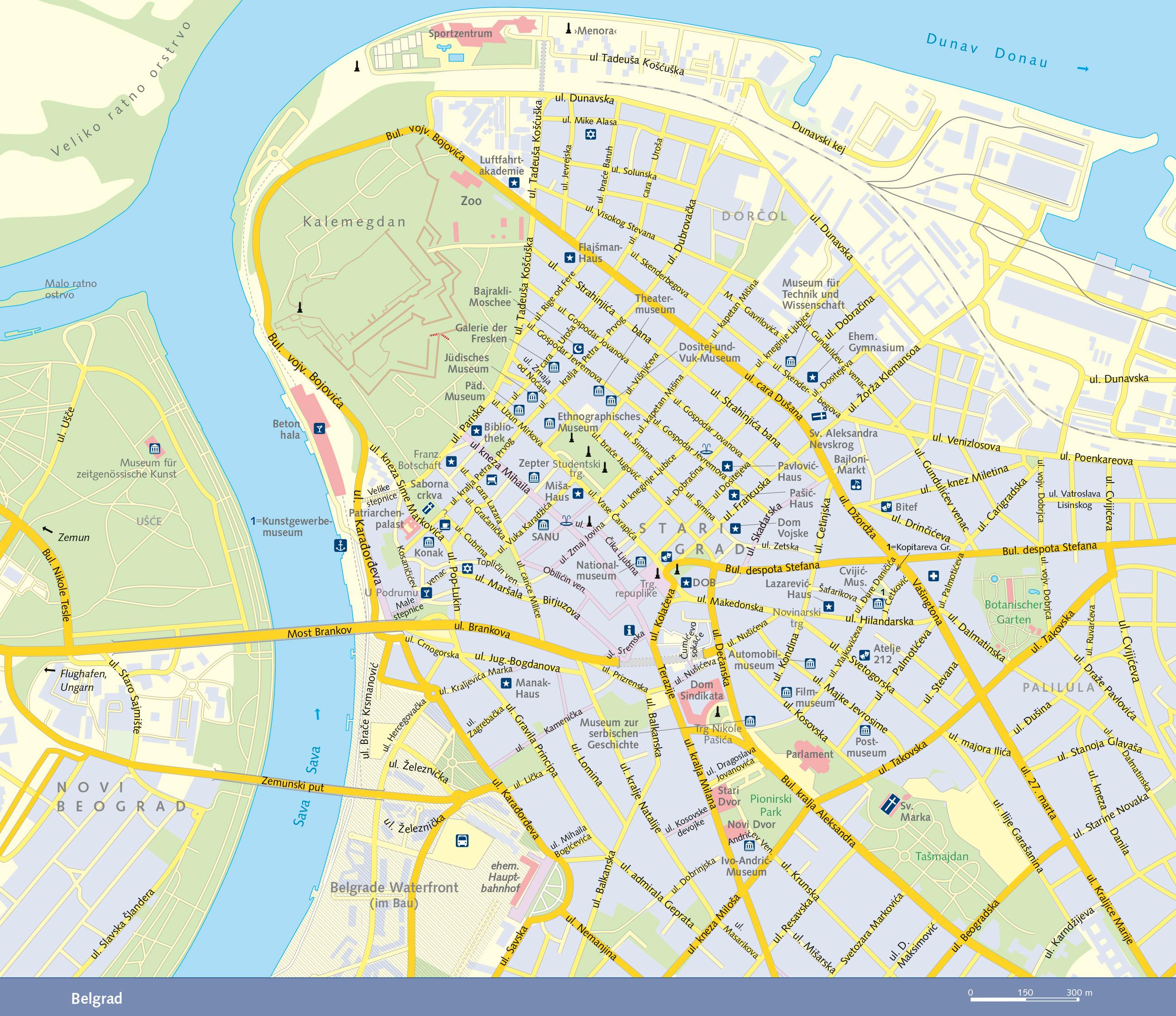 Beispielinhalt (Bild) TRESCHER Reiseführer Serbien