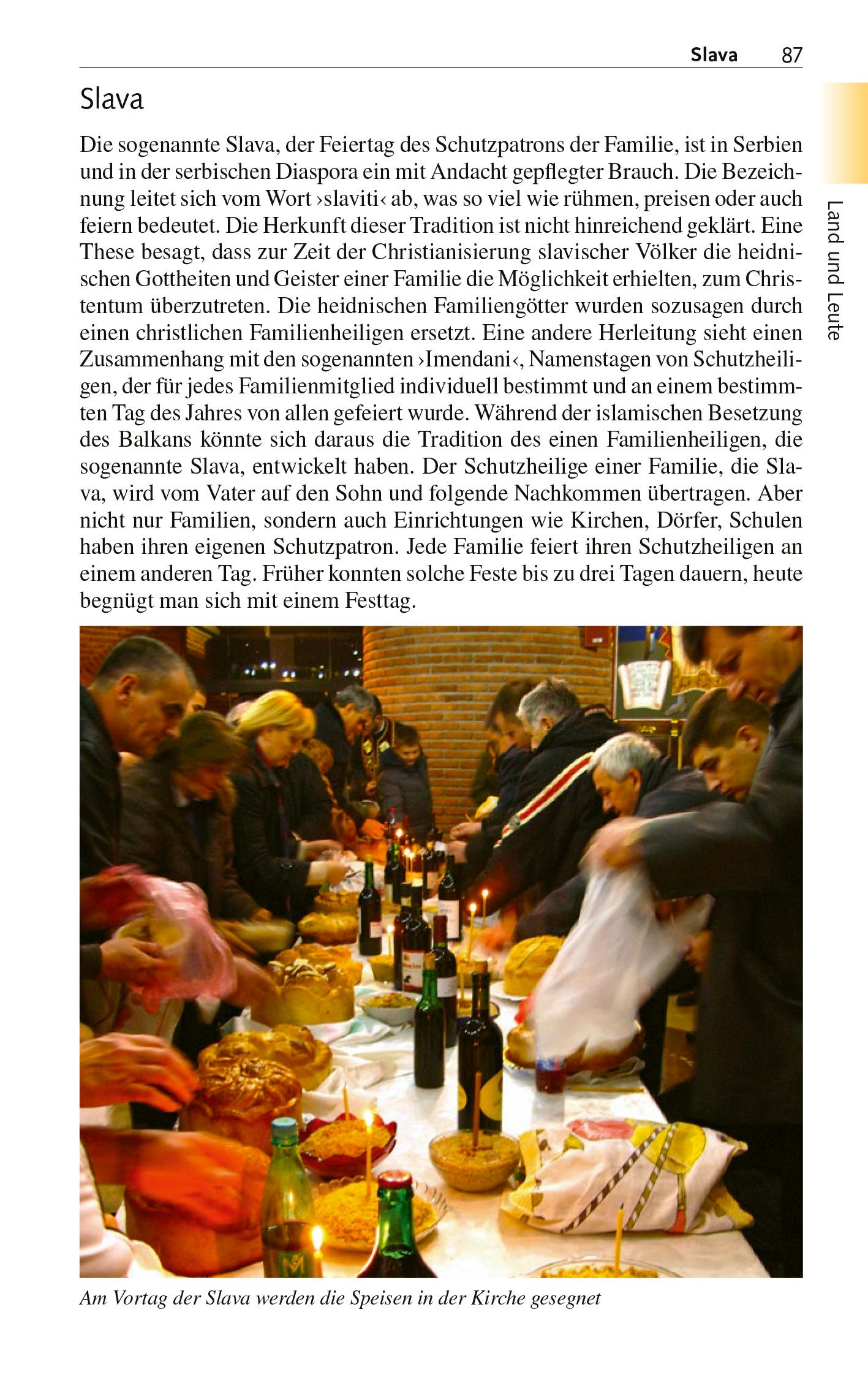 Beispielinhalt (Bild) TRESCHER Reiseführer Serbien