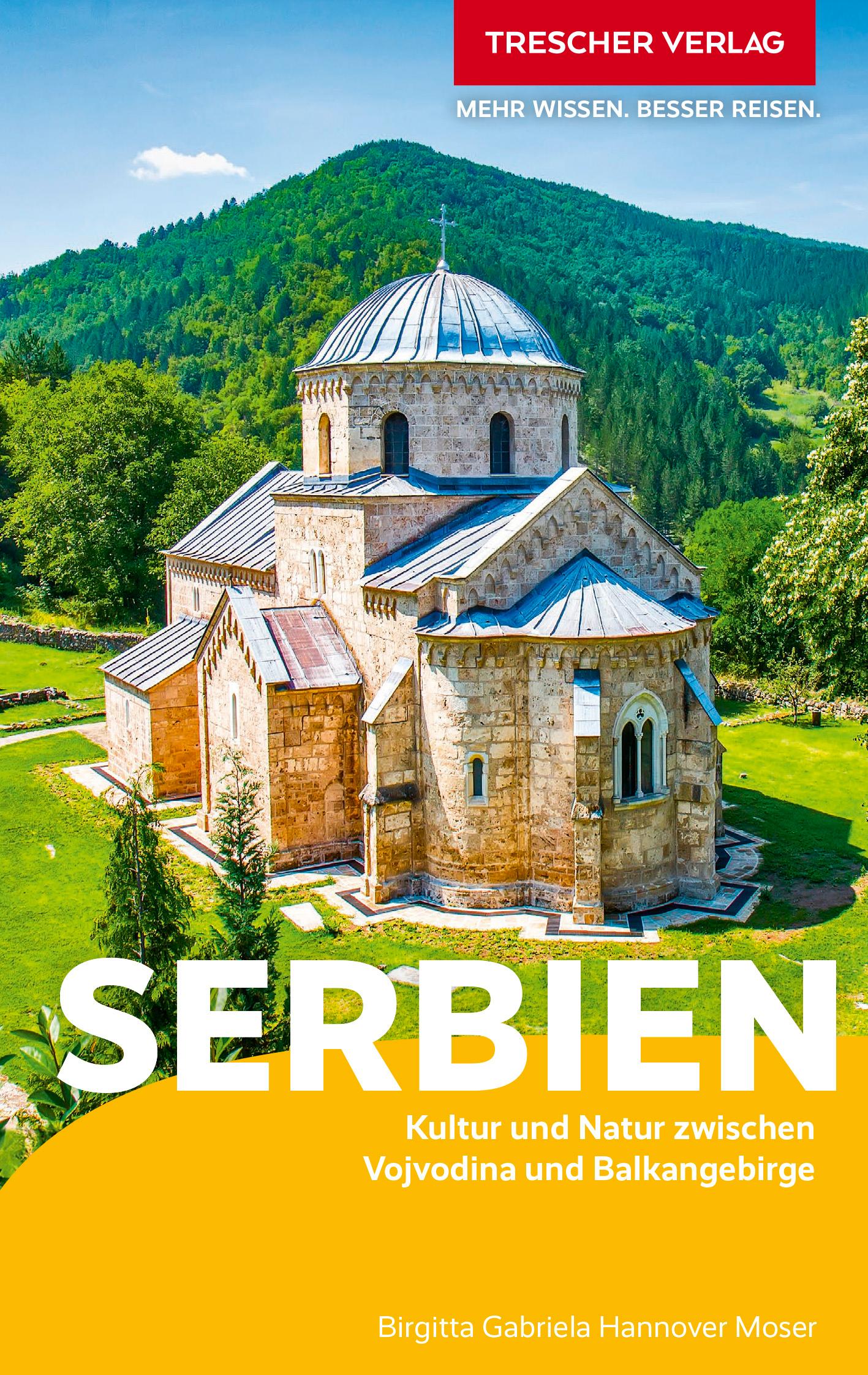 Vorderes Coverbild TRESCHER Reiseführer Serbien