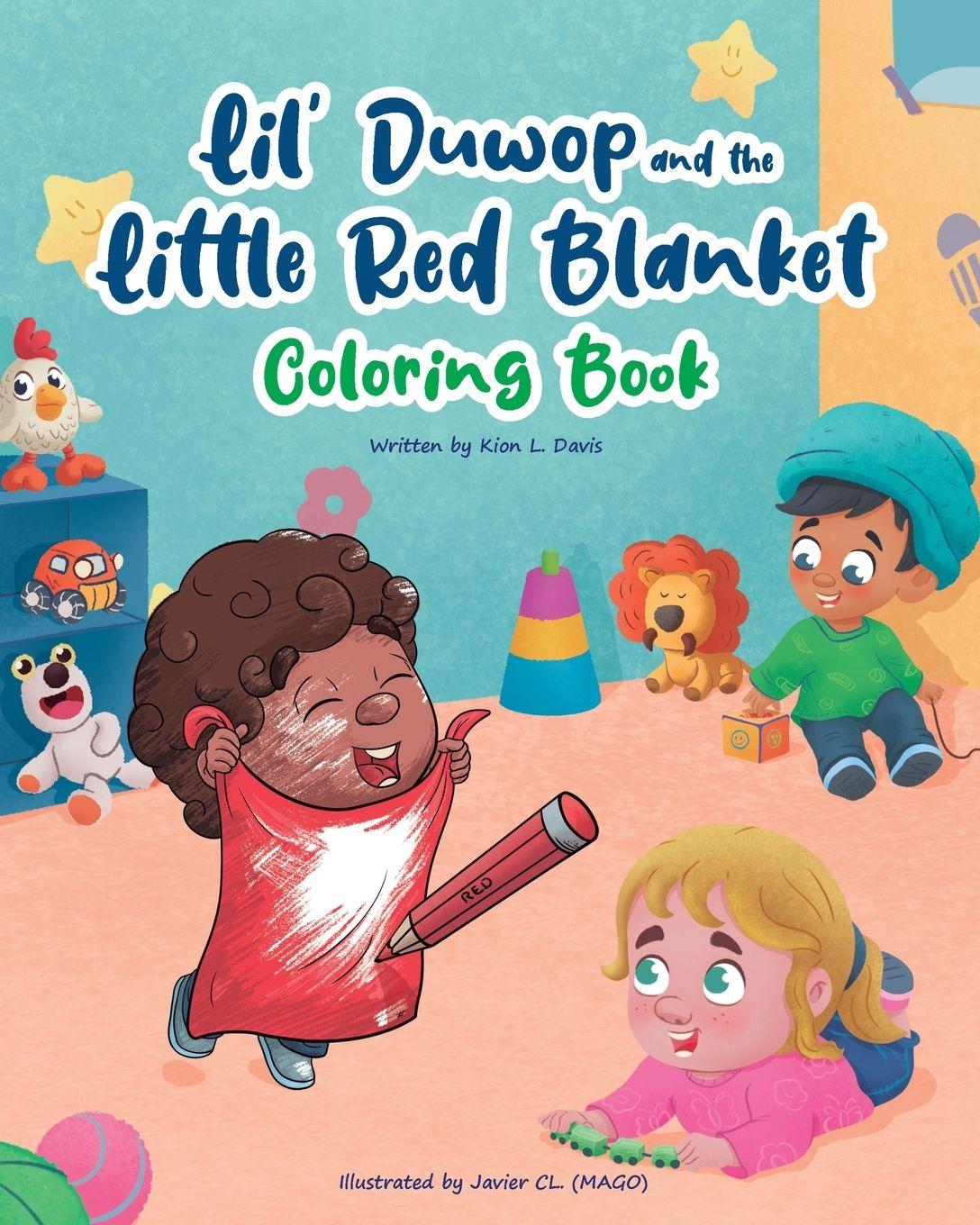 Vorderes Coverbild Lil Duwop and the Little Red Blanket Coloring Book