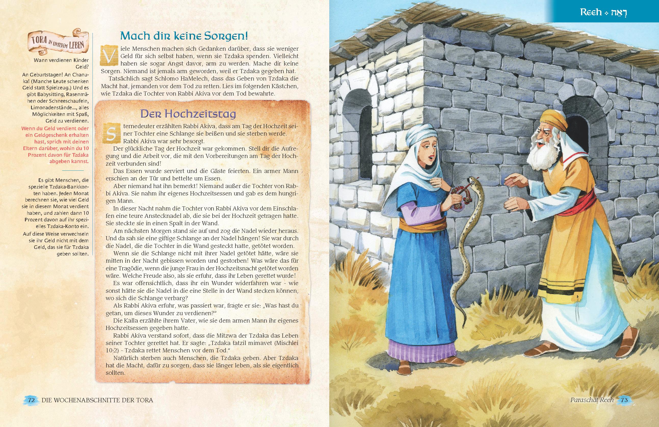 Beispielinhalt (Bild) Die Wochenabschnitte der Tora. Band 5. Buch Dwarim.