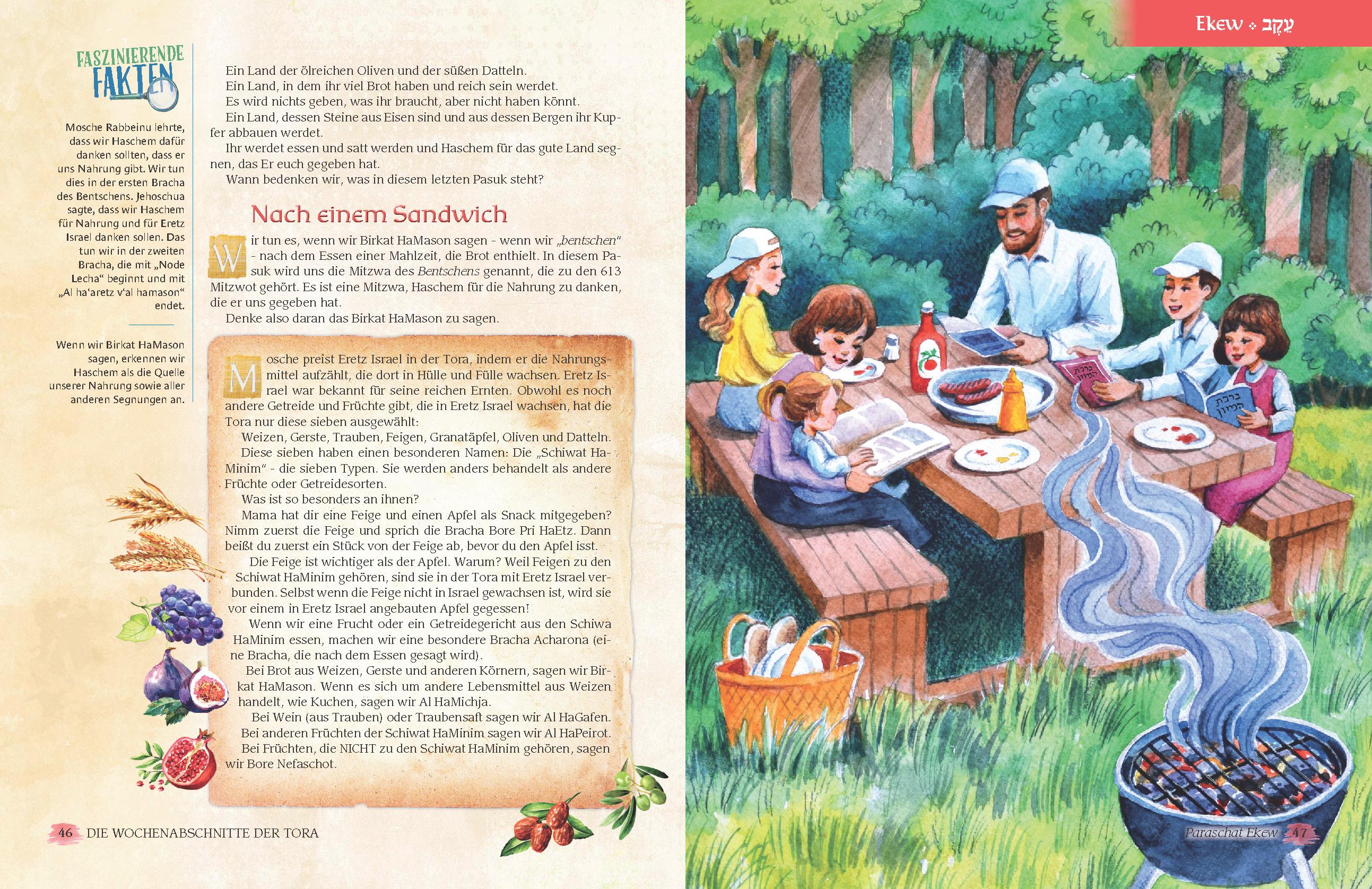 Beispielinhalt (Bild) Die Wochenabschnitte der Tora. Band 5. Buch Dwarim.