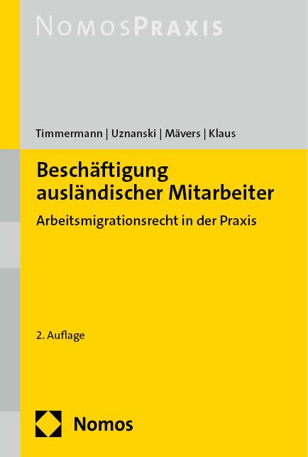 Vorderes Coverbild Beschäftigung ausländischer Mitarbeiter