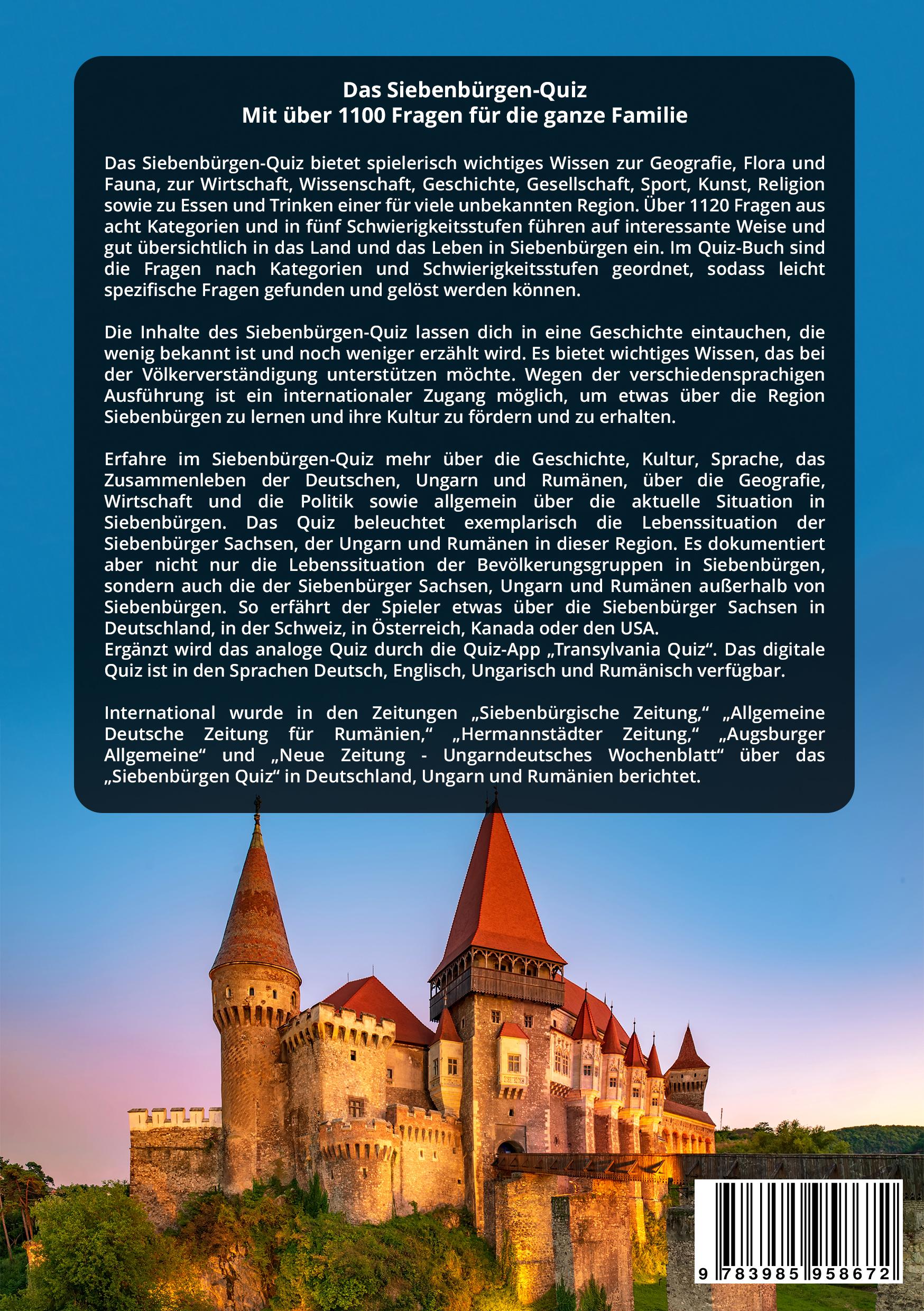 Rückseitencover Das Siebenbürgen-Quiz