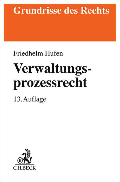 Vorderes Coverbild Verwaltungsprozessrecht