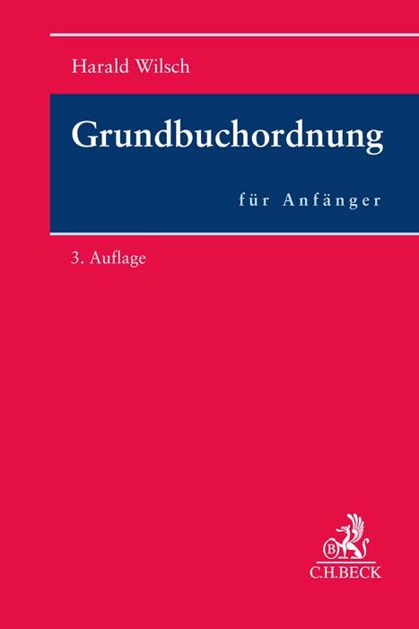 Vorderes Coverbild Grundbuchordnung für Anfänger