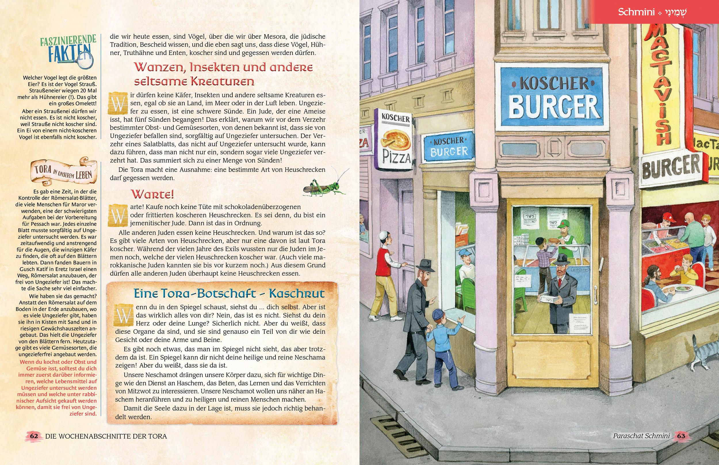 Beispielinhalt (Bild) Die Wochenabschnitte der Tora. Gesamtausgabe in 5 Bänden