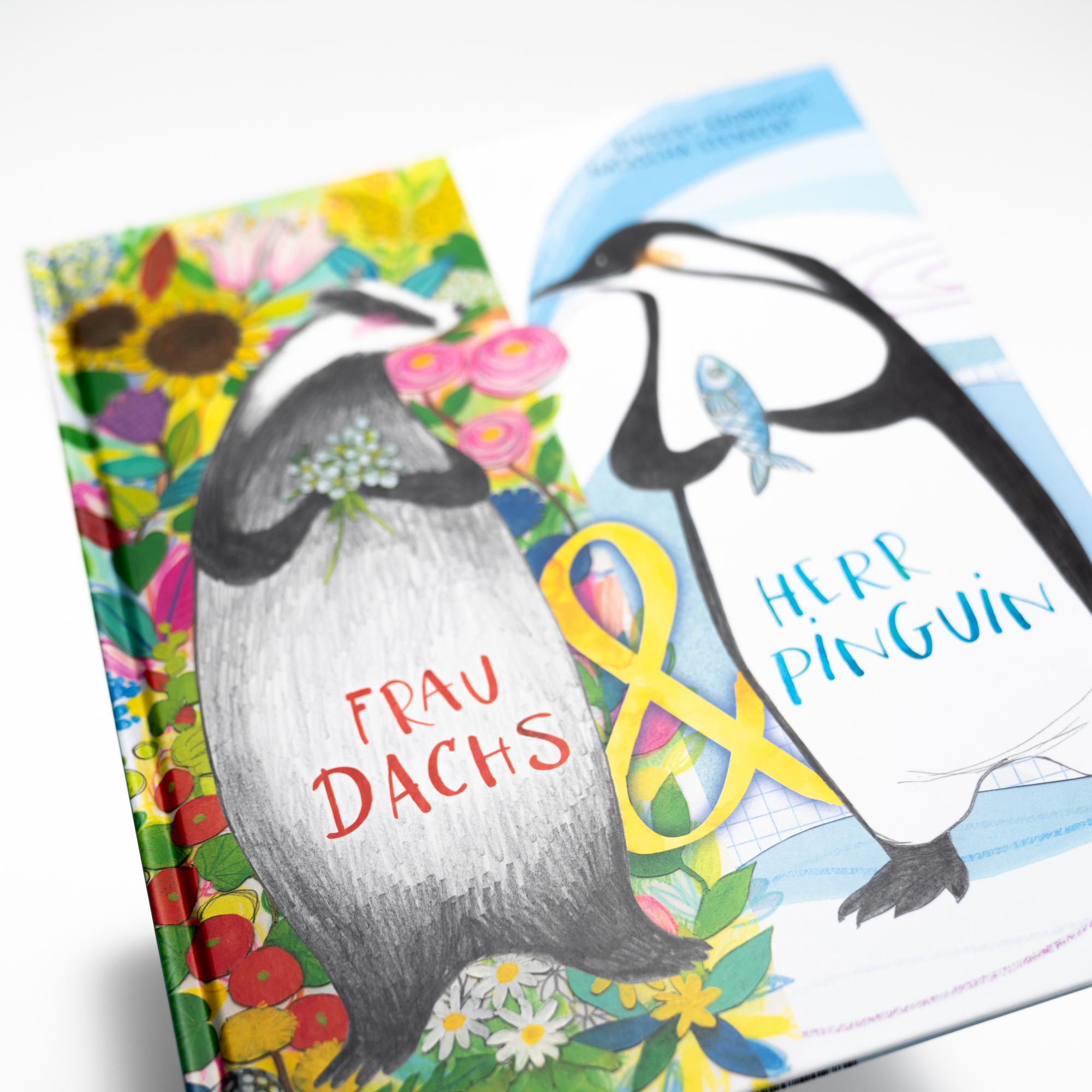 Beispielinhalt (Bild) Frau Dachs & Herr Pinguin