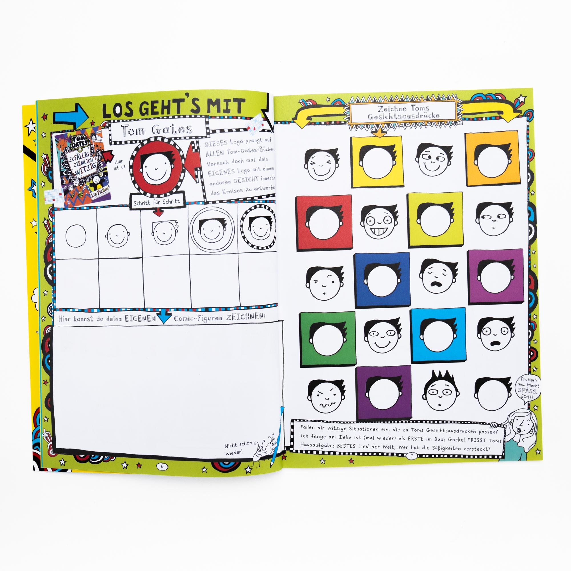 Beispielinhalt (Bild) Tom Gates - Zeichnen wie Tom Gates