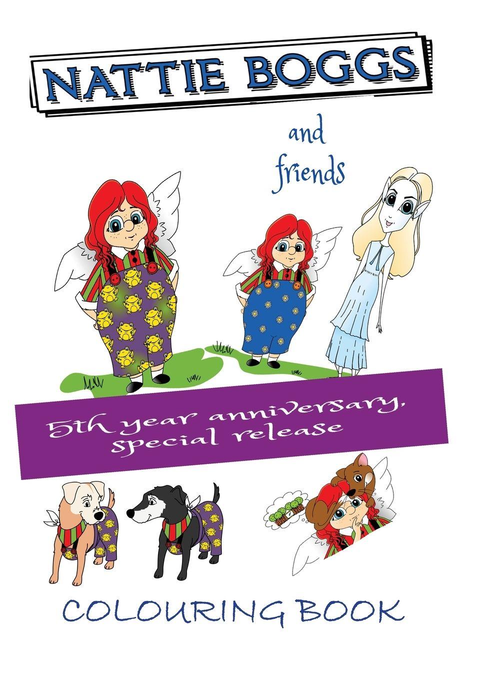 Vorderes Coverbild Nattie Boggs and friends colouring book