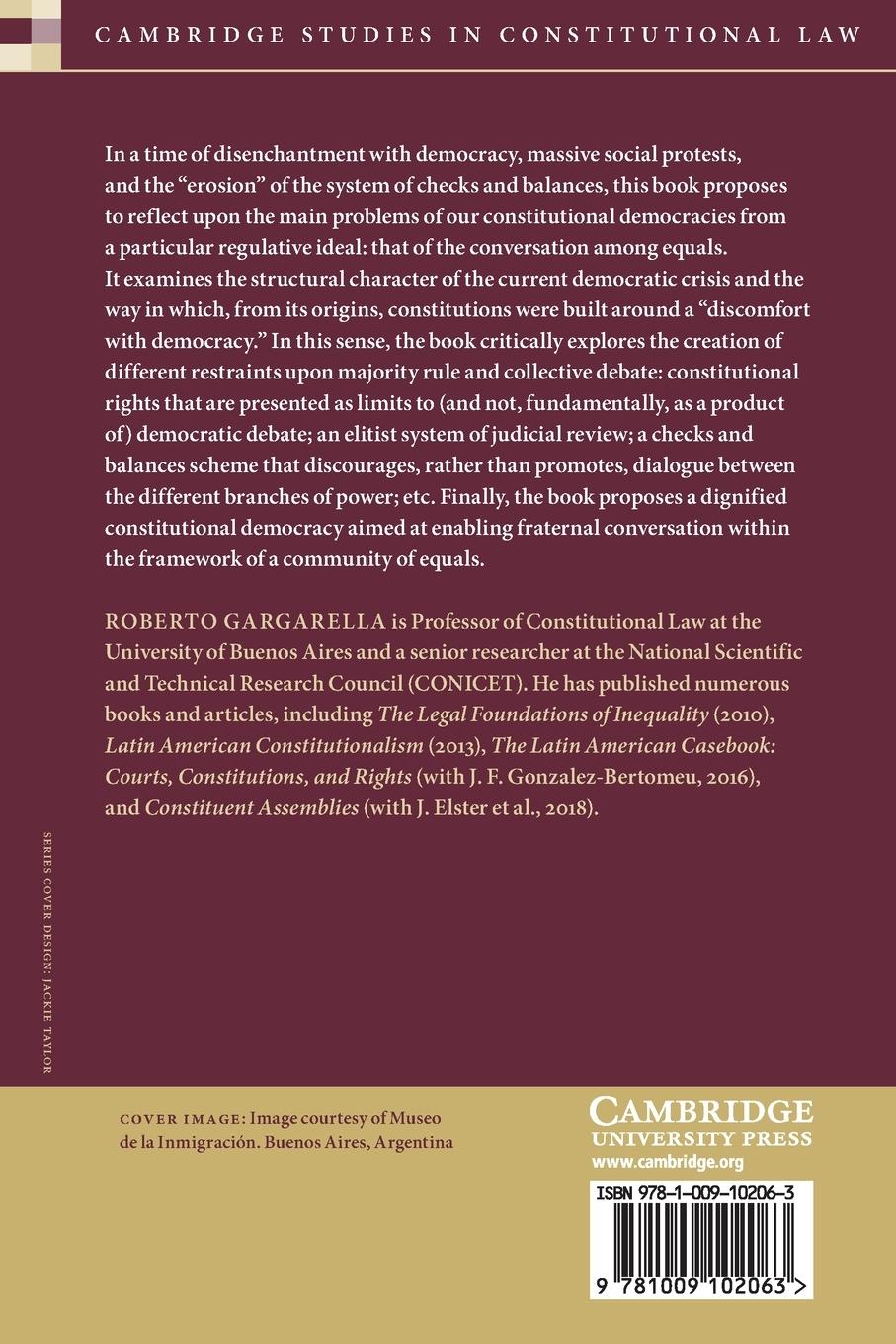 Rückseitencover The Law As a Conversation among Equals