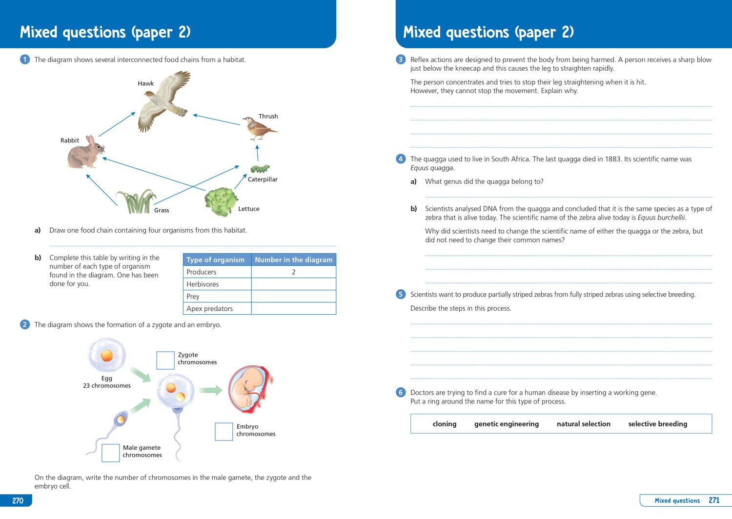 Beispielinhalt (Bild) Collins GCSE Science 9-1: Aqa GCSE 9-1 Combined Science Trilogy Foundation