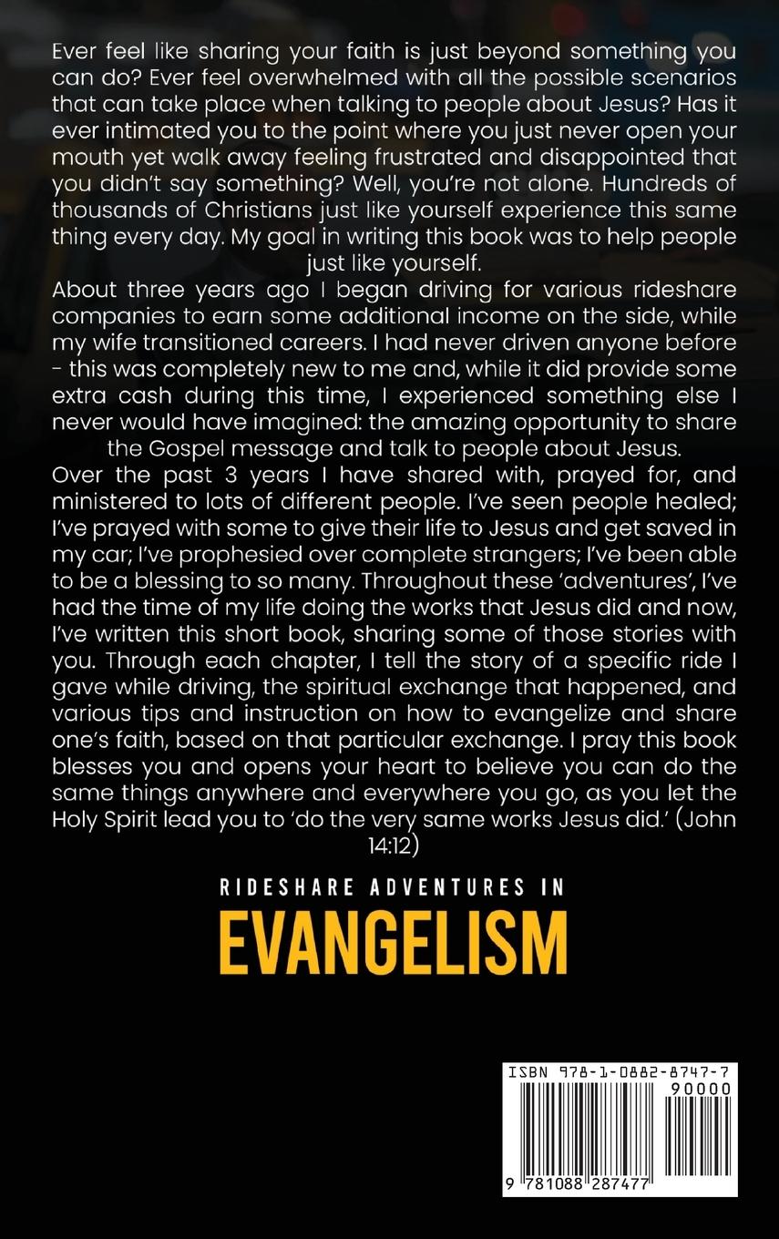 Rückseitencover Rideshare Adventures in Evangelism