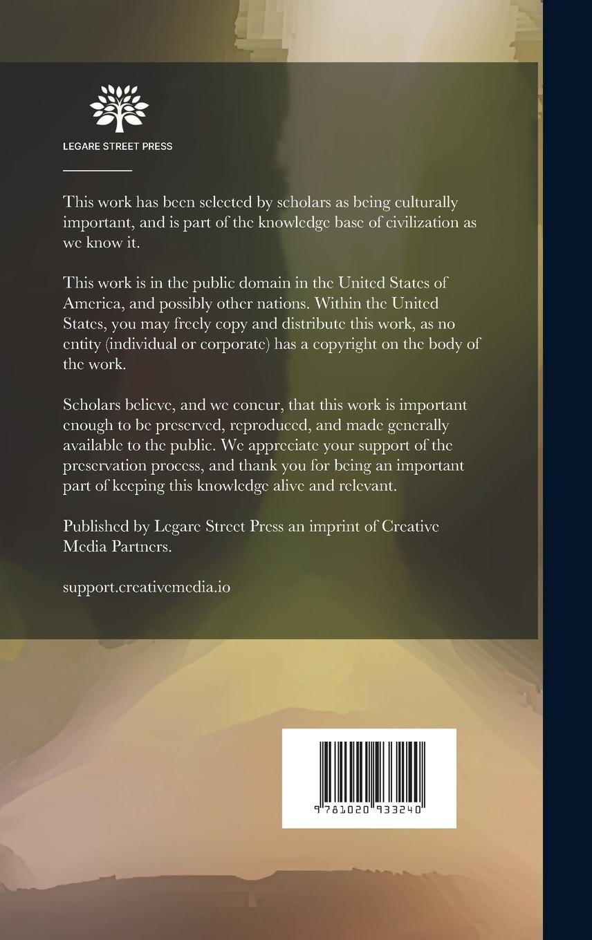 Rückseitencover The art of Promoting the Growth of the Cucumber and Melon; in a Series of Directions for the Best Me