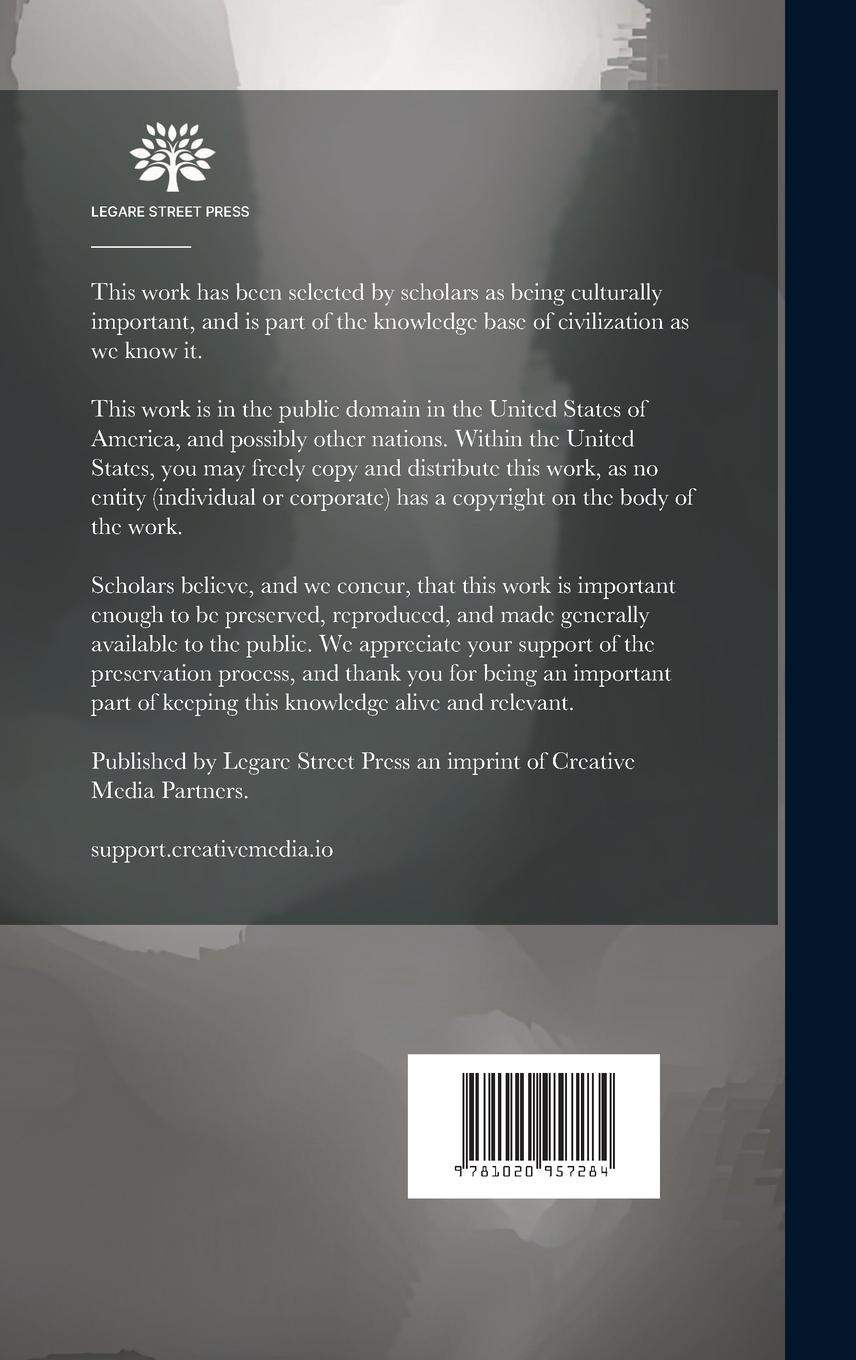 Rückseitencover De L'esprit Des Choses; Volume 7