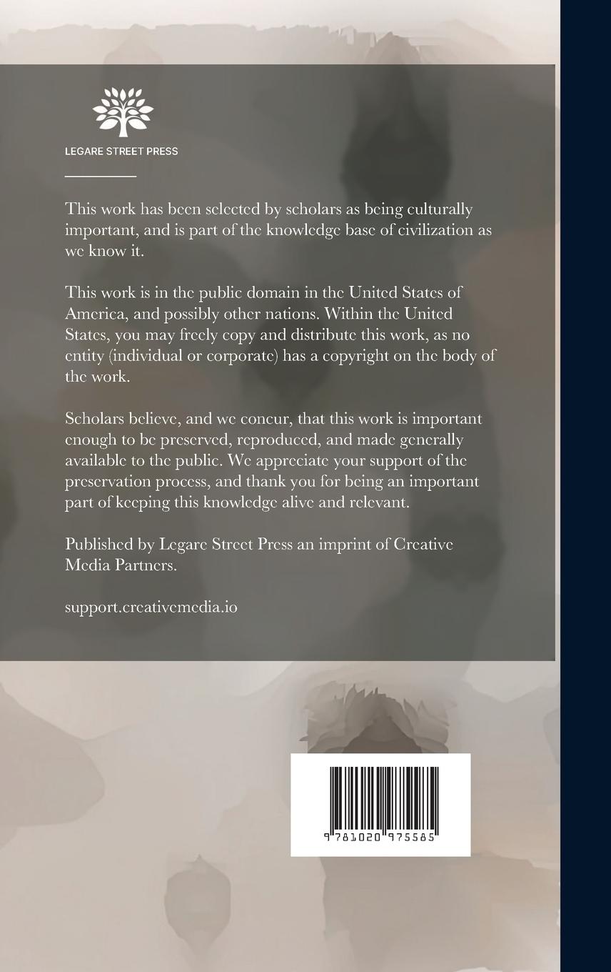 Rückseitencover Anthropological Papers Of The American Museum Of Natural History, Volumes 17-18