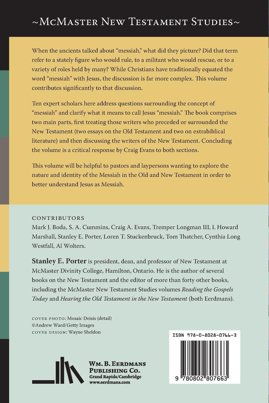 Rückseitencover Messiah in the Old and New Testaments