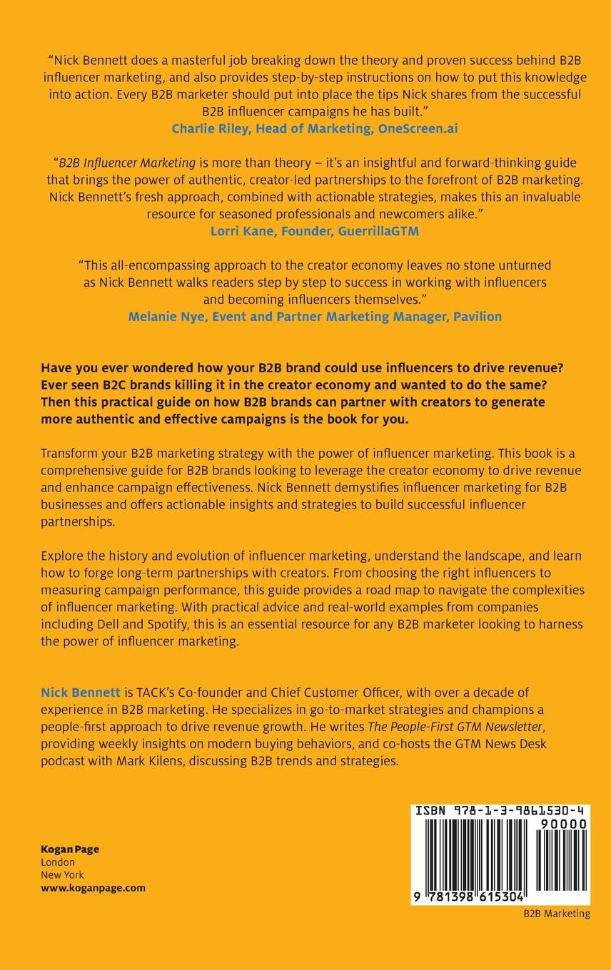 Rückseitencover B2B Influencer Marketing