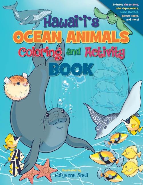 Vorderes Coverbild Hawaiis Ocean Animals Coloring
