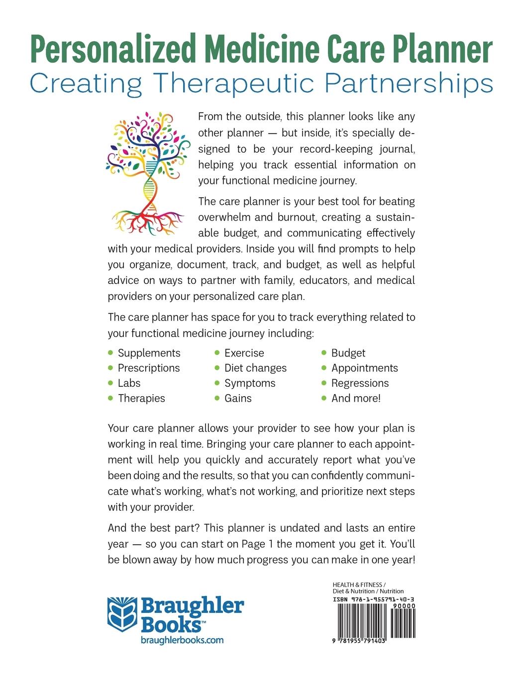 Rückseitencover Personalized Medicine Care Planner