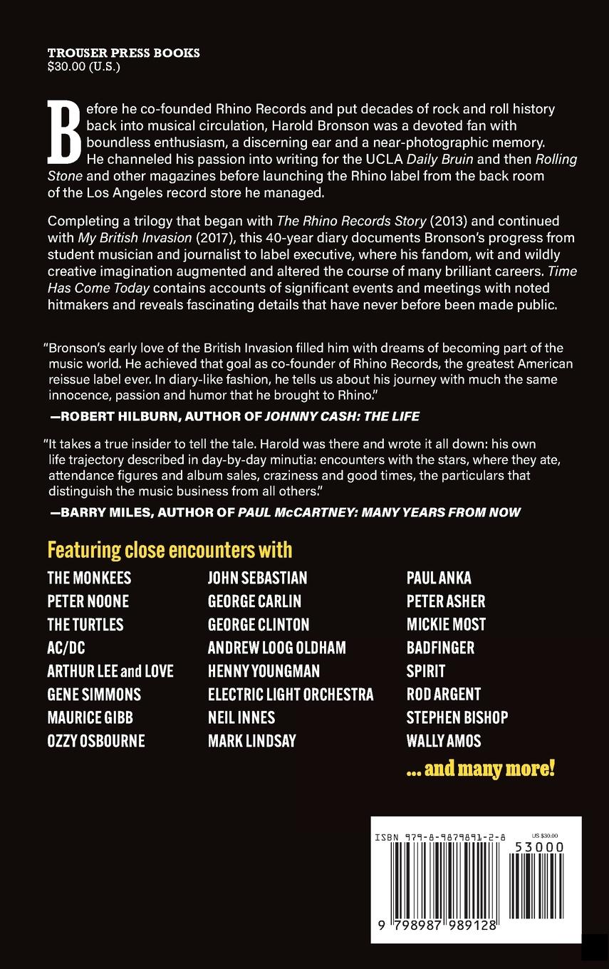 Rückseitencover Time Has Come Today