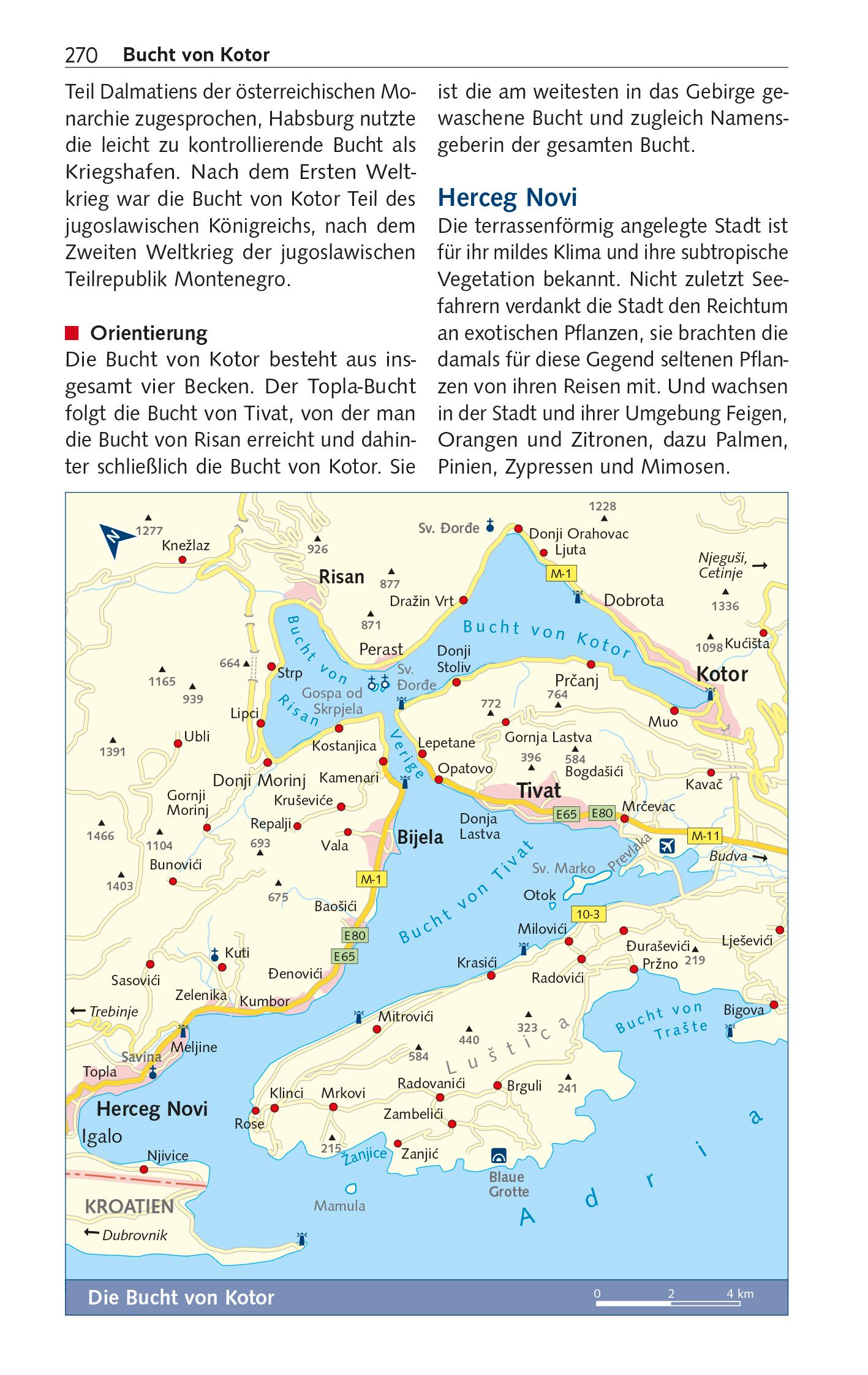 Beispielinhalt (Bild) TRESCHER Reiseführer Balkan