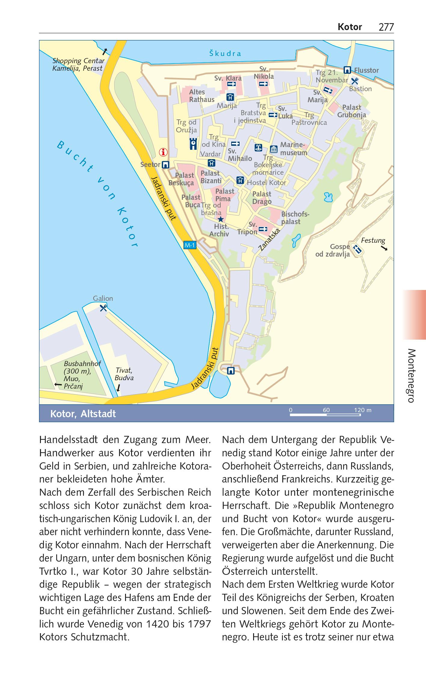Beispielinhalt (Bild) TRESCHER Reiseführer Balkan