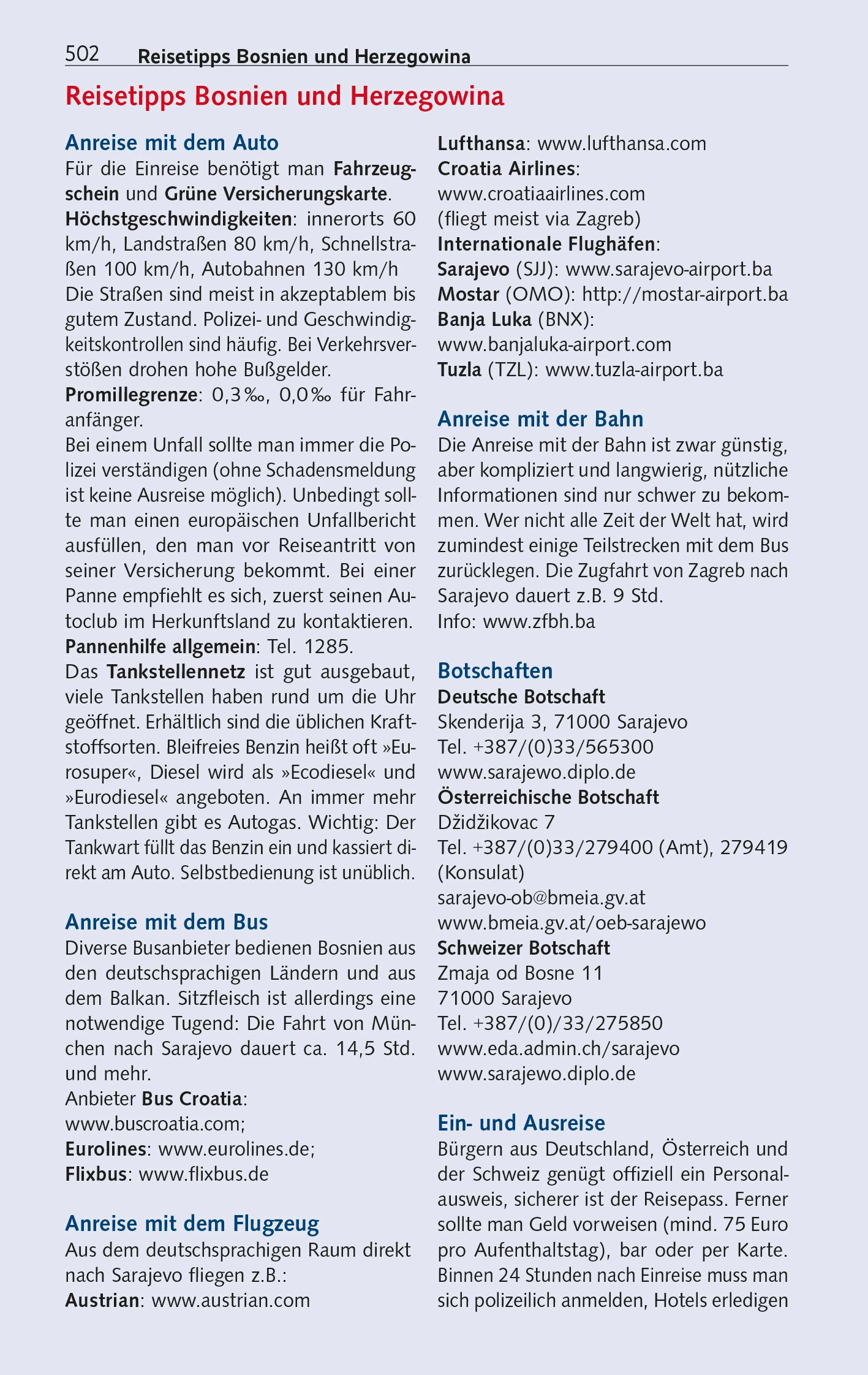 Beispielinhalt (Bild) TRESCHER Reiseführer Balkan