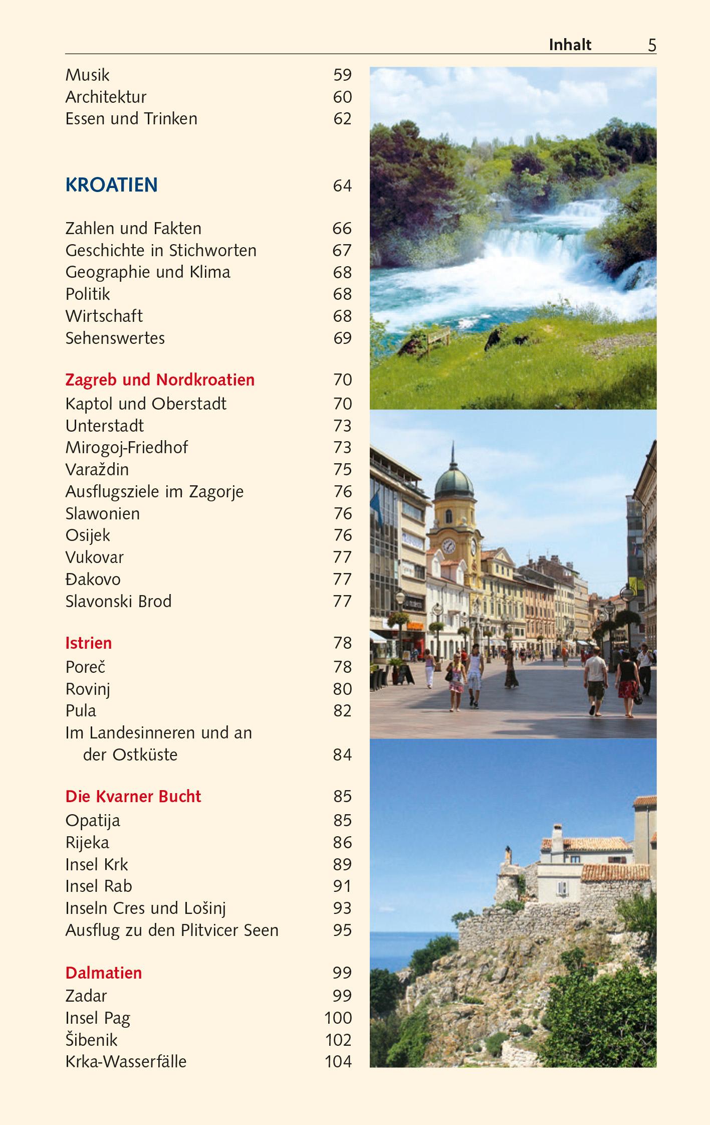 Beispielinhalt (Bild) TRESCHER Reiseführer Balkan