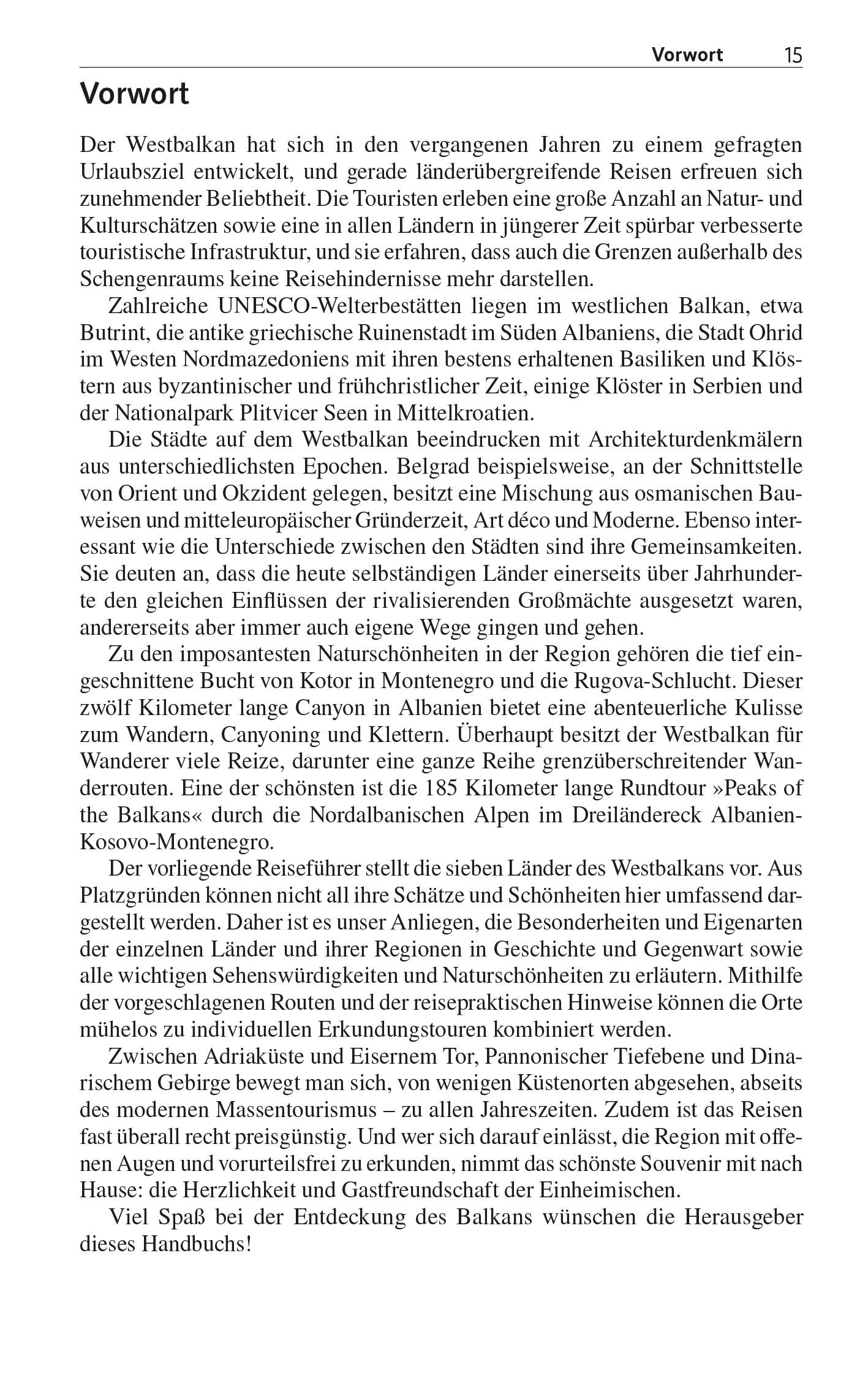 Beispielinhalt (Bild) TRESCHER Reiseführer Balkan