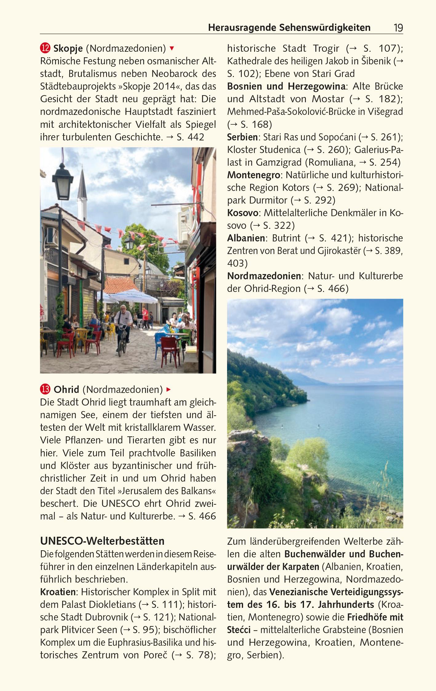 Beispielinhalt (Bild) TRESCHER Reiseführer Balkan