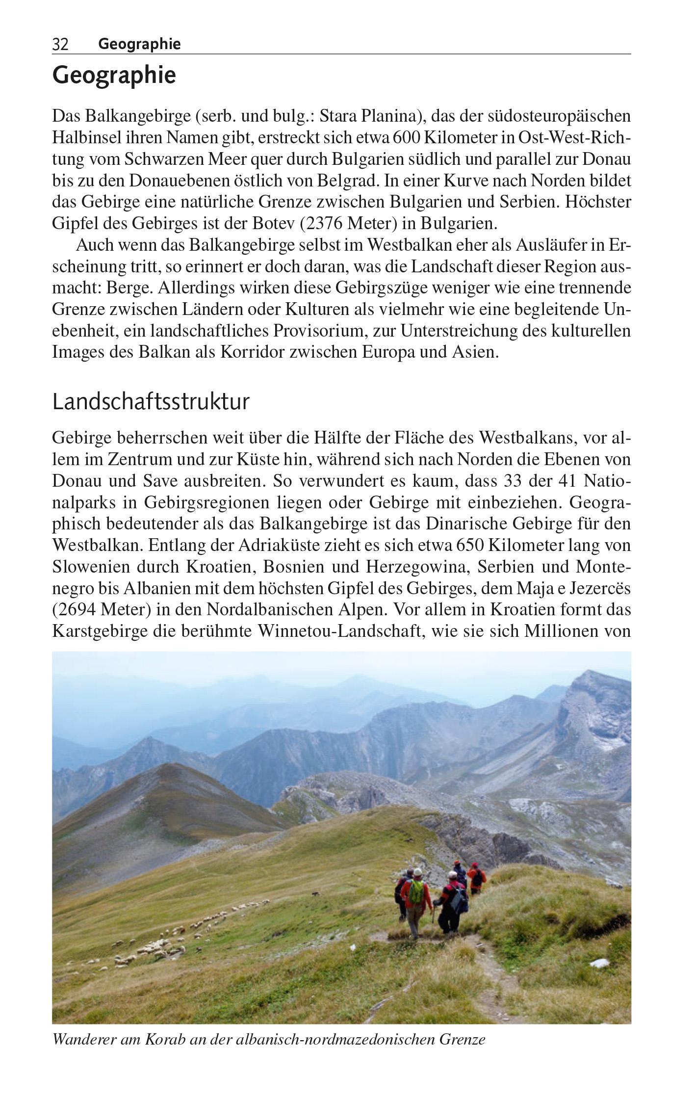 Beispielinhalt (Bild) TRESCHER Reiseführer Balkan