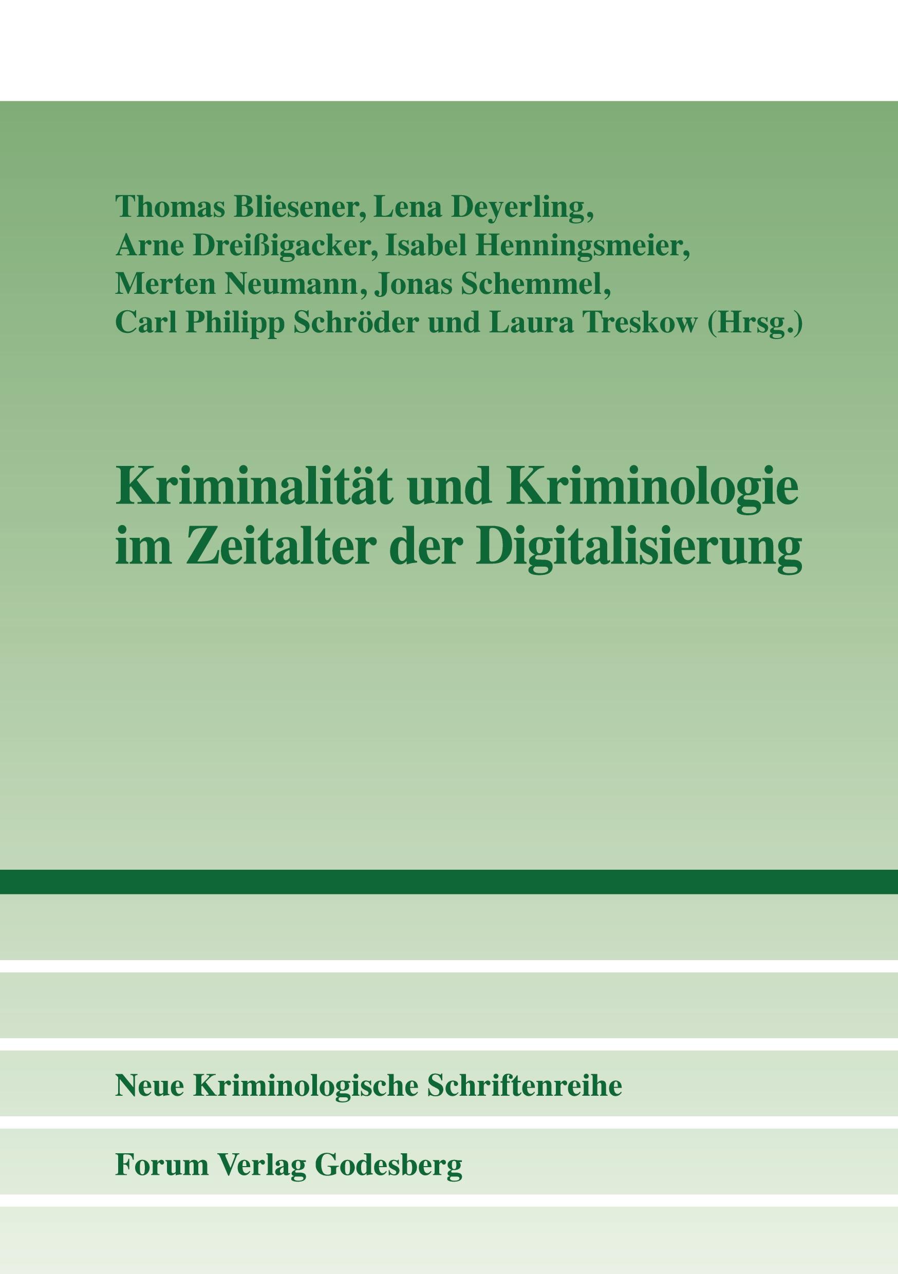 Vorderes Coverbild Kriminalität und Kriminologie im Zeitalter der Digitalisierung