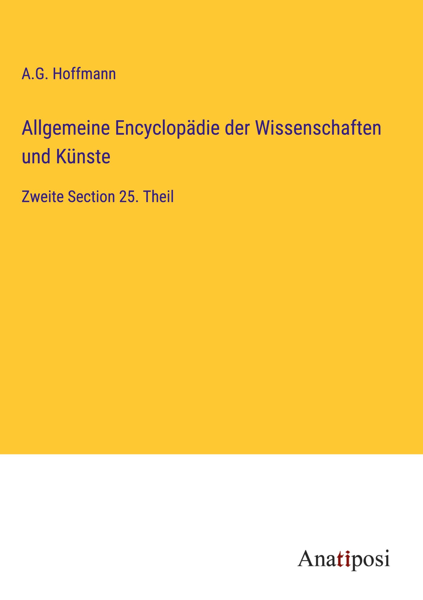 Vorderes Coverbild Allgemeine Encyclopädie der Wissenschaften und Künste