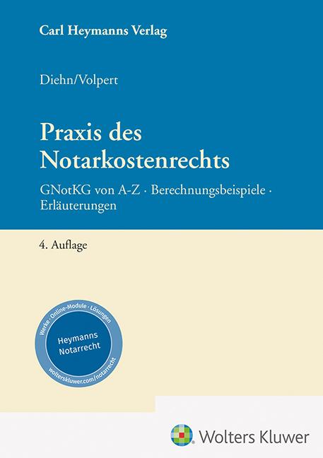 Vorderes Coverbild Praxis des Notarkostenrechts