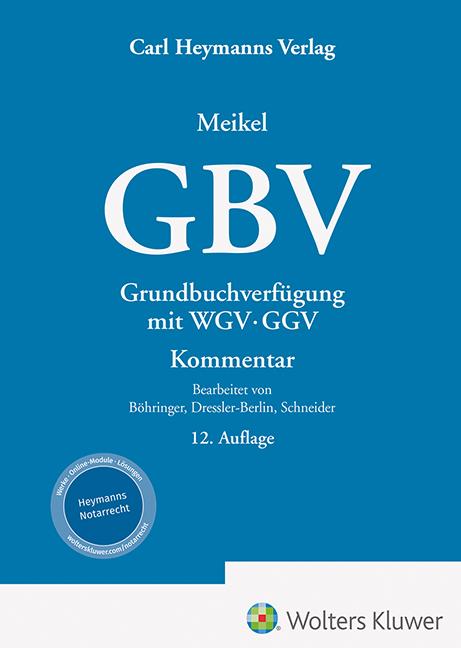 Vorderes Coverbild Meikel, GBV - Kommentar