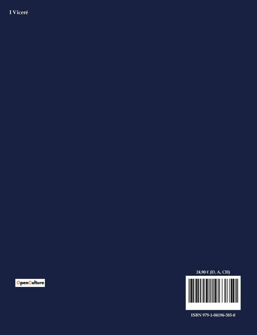 Rückseitencover I Viceré