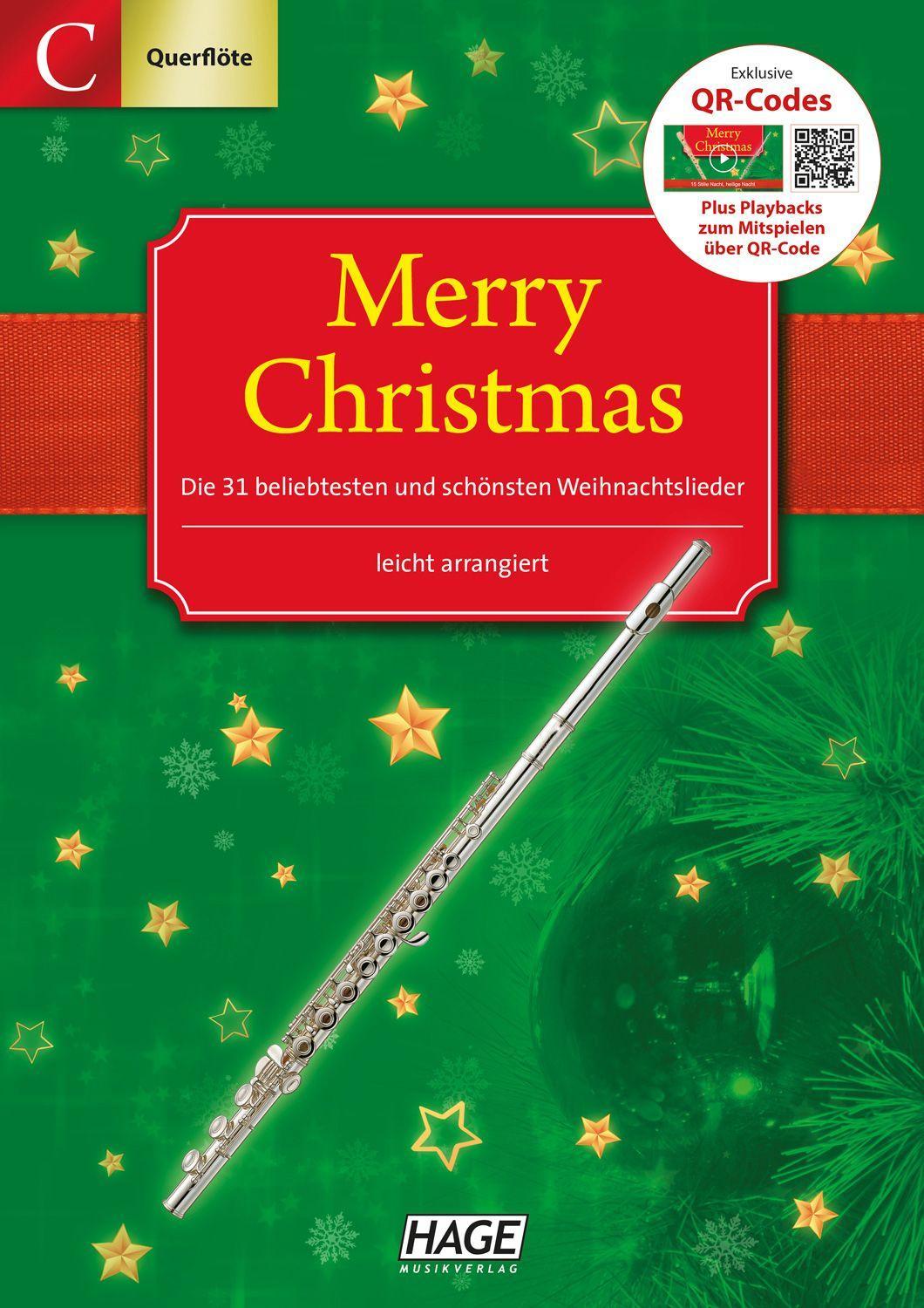 Vorderes Coverbild Merry Christmas für C-Instrumente (Querflöte, Oboe)