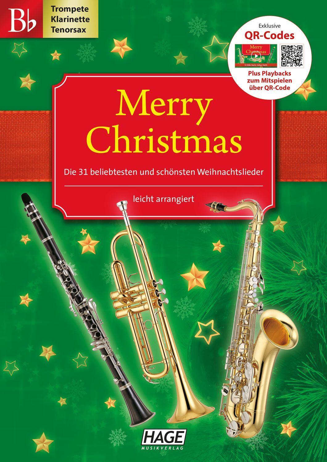 Vorderes Coverbild Merry Christmas für B-Instrumente